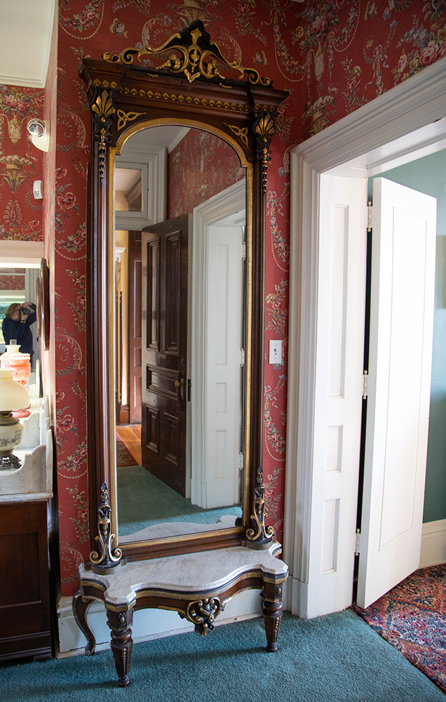 Pier mirror powder room