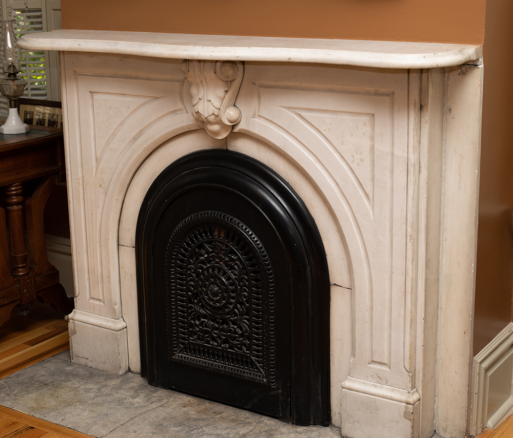 Owners bedroom fireplace