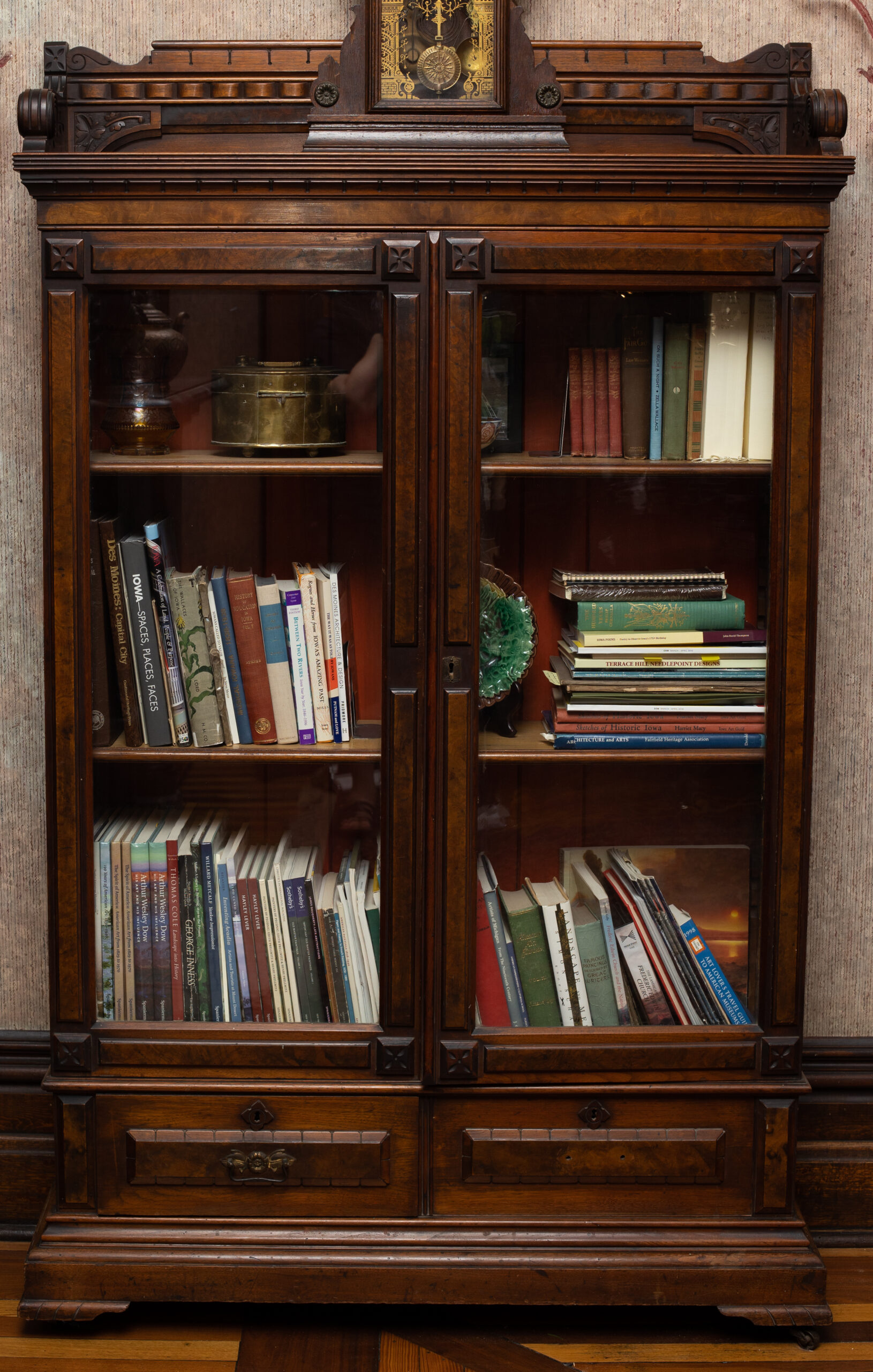Bookcase east wall